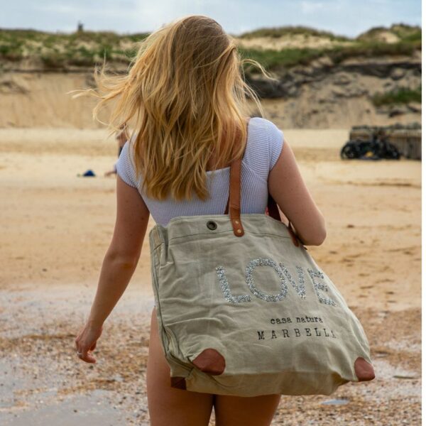 sac de plage femme XXL love