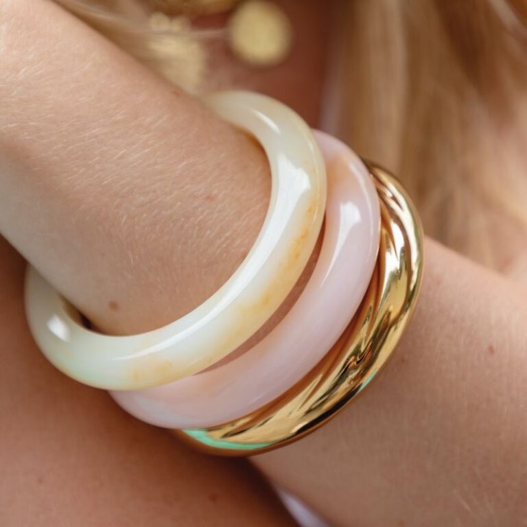 bracelet jonc résine blanche bijoux mile mila bracelet jonc résine blanche bijoux mile mila