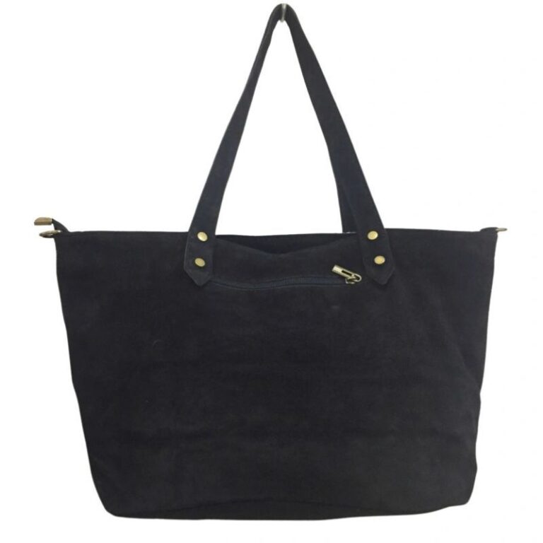 cabas en daim empiècement imprimé léopard mode tendance