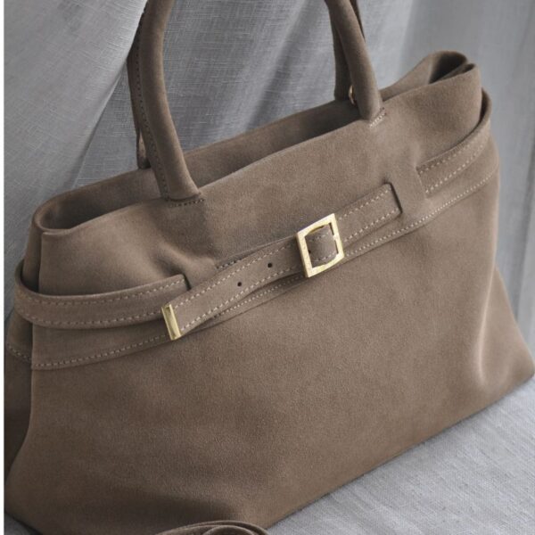 sac à main nubuck moka