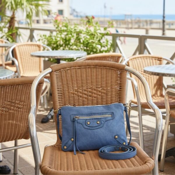 Pochette à bandoulière Esprit Vintage bleu