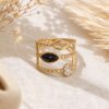 bague onyx strass bague onyx strass