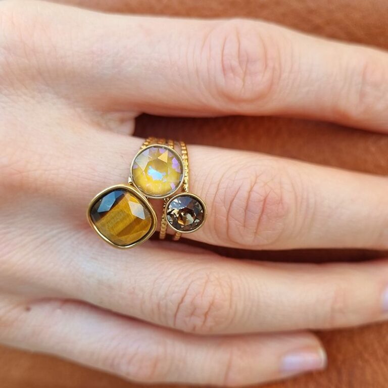 Bague Trilogie oeil de Tigre