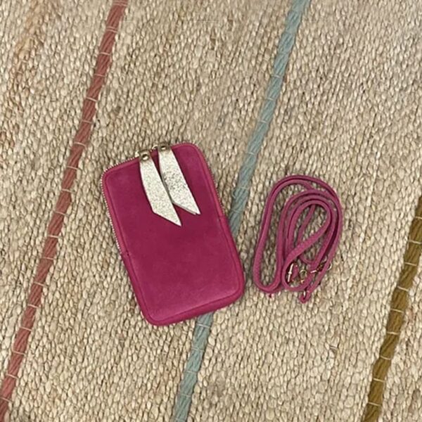 Pochette téléphone Leni fuchsia