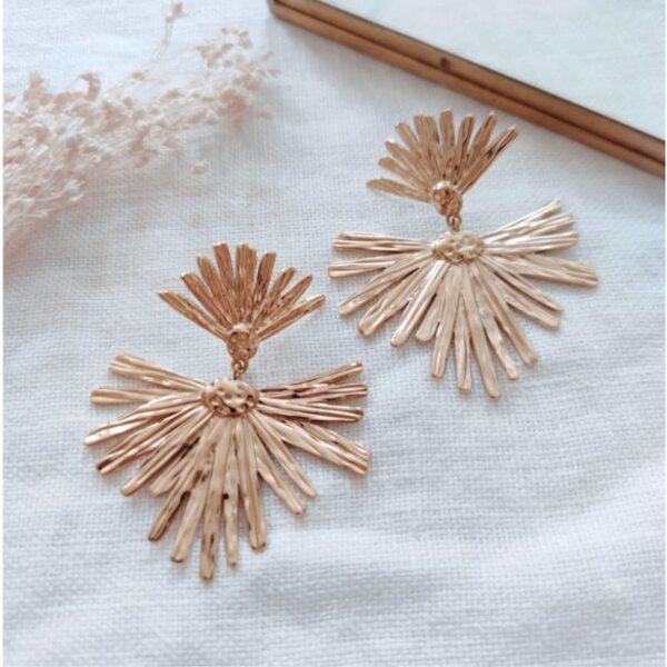 Boucles d'oreilles feuille