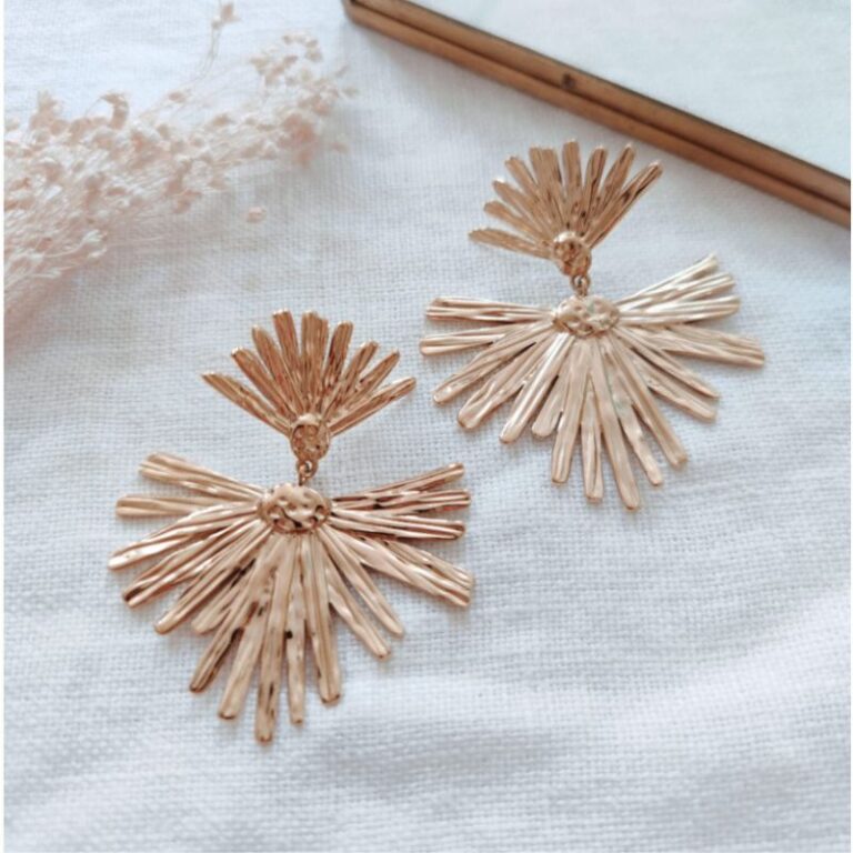 Boucles d'oreilles feuille