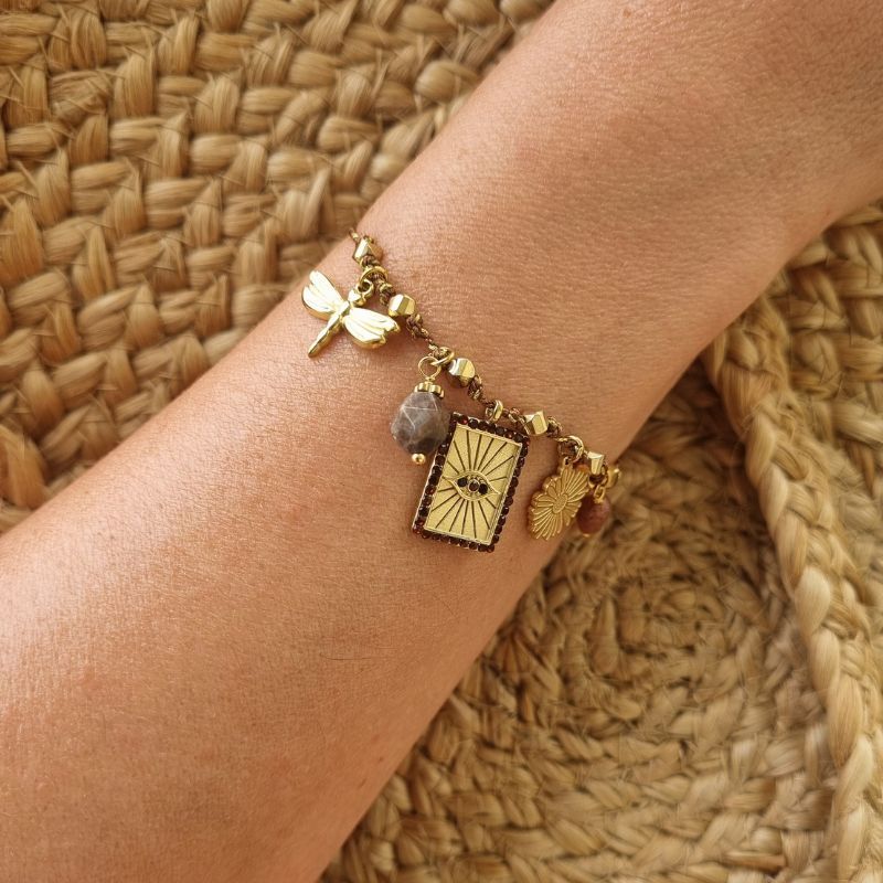 bracelet breloques œil mile mila