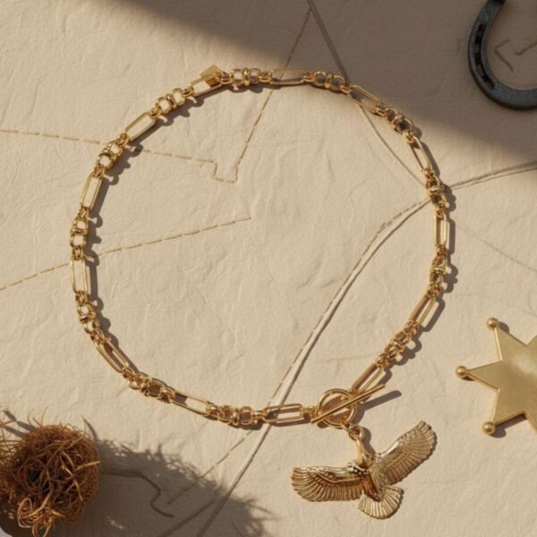 Collier ras de cou aigle