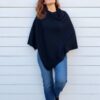 poncho fait main en toscane laine mérinos et cachemire