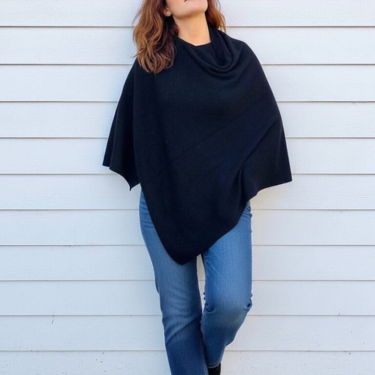 poncho fait main en toscane laine mérinos et cachemire poncho fait main en toscane laine mérinos et cachemire