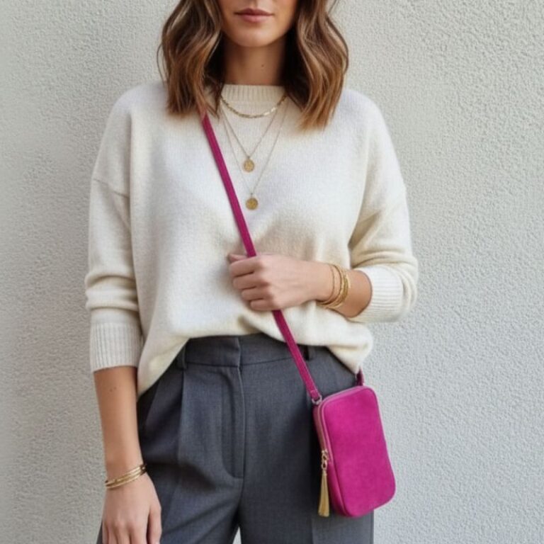 pochette de téléphone daim couleur fuchsia