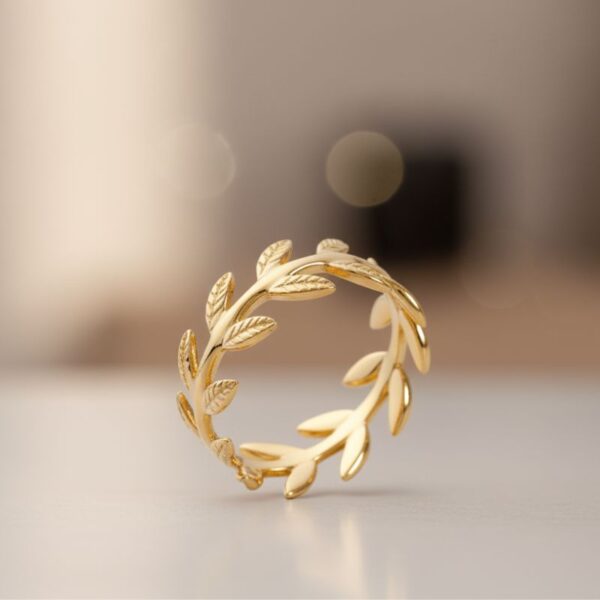 bague plaqué or 18 carats motif épi bijou intemporel et chic