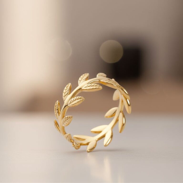 bague plaqué or 18 carats motif épi bijou intemporel et chic