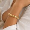 bracelet jonc épais torsadé mile mila