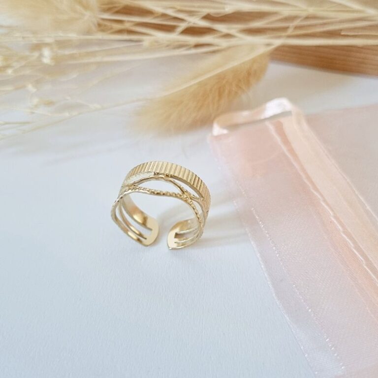 bague strié acier bohm paris