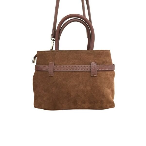 sac à main compact daim couleur brun