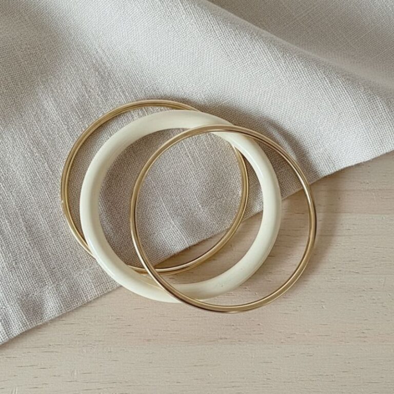 trio de bracelet jonc acier et résine bijou mile mila trio de bracelet jonc acier et résine bijou mile mila