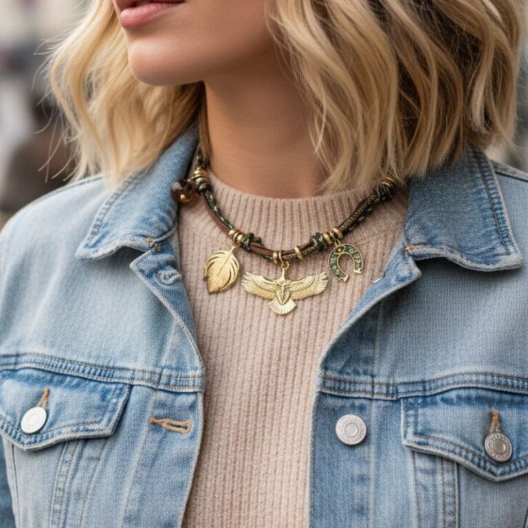 collier cow girl mile mila bijou tendance western chic