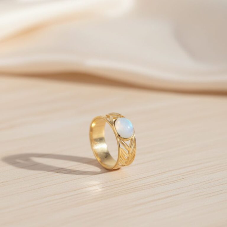 Bague plaqué or nacre Bague plaqué or nacre