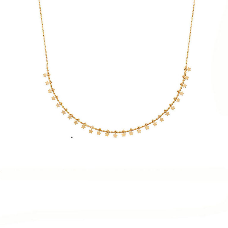 collier or etoiles