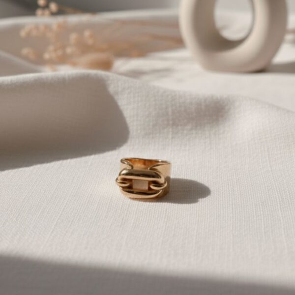 Bague chainette gold