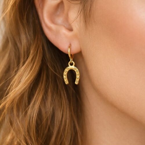 mini créoles en acier inoxydable fer à cheval mile mila bijoux