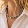 collier lina turquoise africaine & rhodonite
