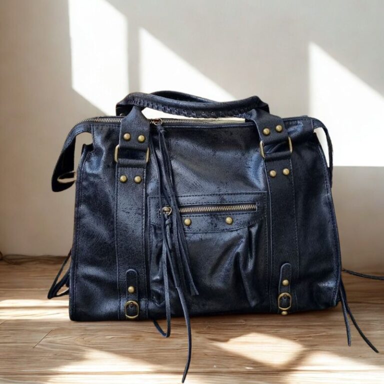 Sac Esprit cuir brossé noir