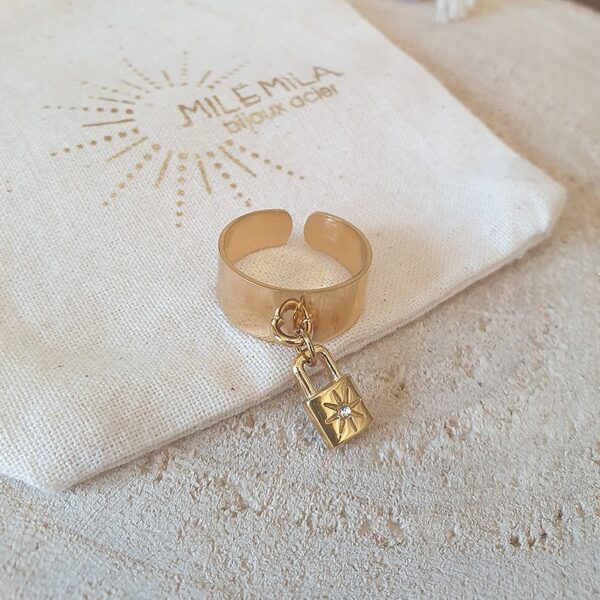 Bague breloque Cadenas