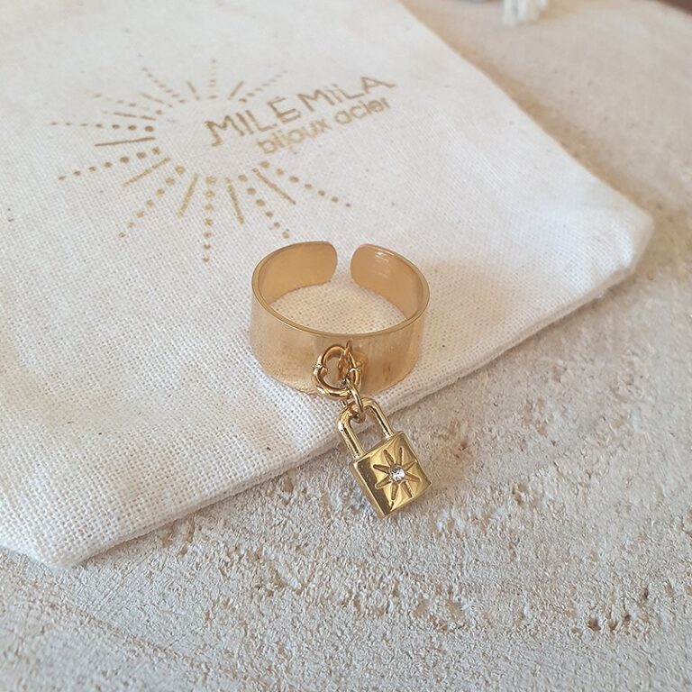 Bague breloque Cadenas