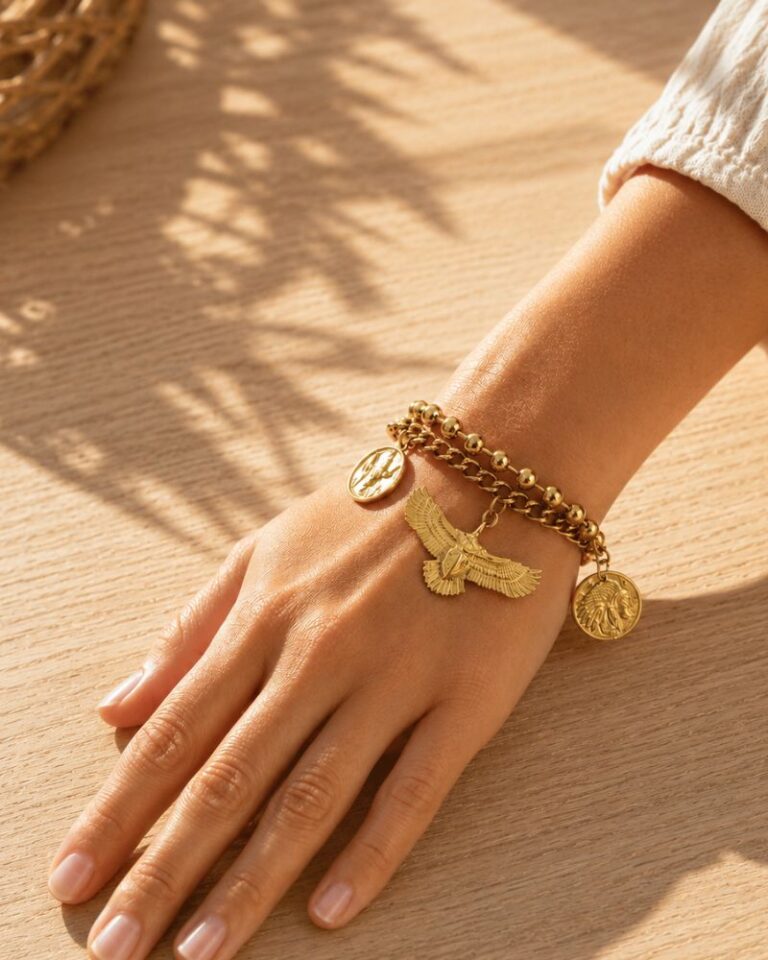 bracelet double rang aigle bracelet double rang aigle bijou mile mila