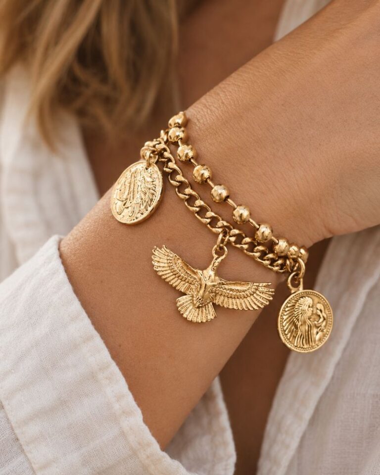 bracelet double rang aigle bracelet double rang aigle bijou mile mila