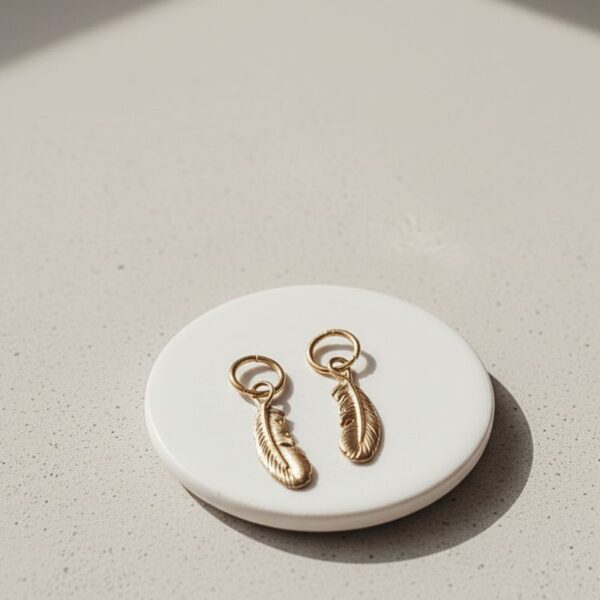 mini créoles plume esprit bohème western chic mile mila