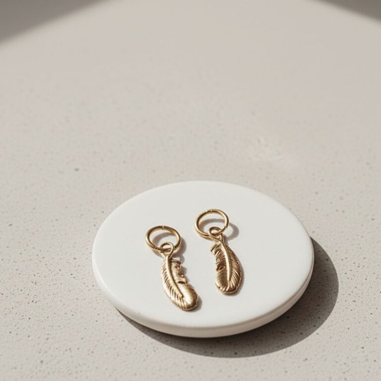 mini créoles plume esprit bohème western chic mile mila