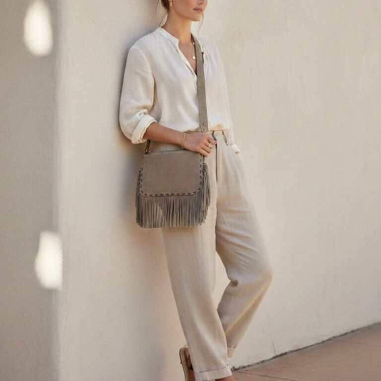 pochette franges ornella