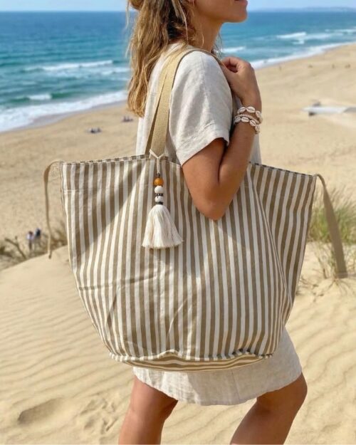 sac de plage en toile santocha