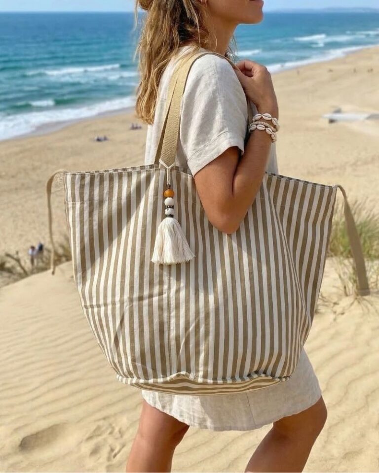 sac de plage en toile santocha